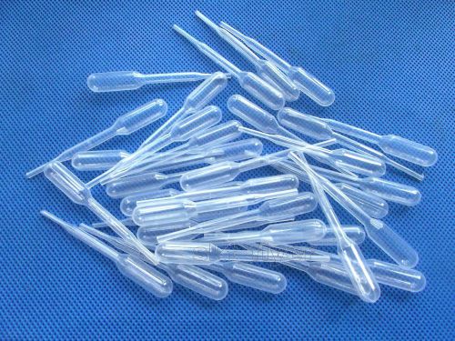 100pcs 0.2ml Disposable Plastic Graduated Dropper Transfer Pipette Airbrush