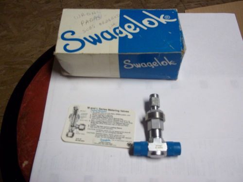 SWAGELOK STAINLESS   B-4MG2  Brass Medium-Flow Metering Valve, 1/4  in. MNPT