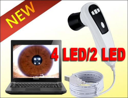 2014 usb 5.0mp 2/4 lamp digitai eye iris iridology iriscope camera+pro software for sale