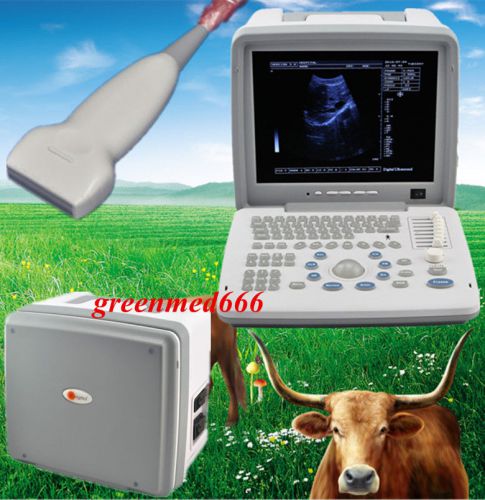 2015 vet veterinary ultrasound scanner digital machine + 7.5mhz linear probe 3d for sale