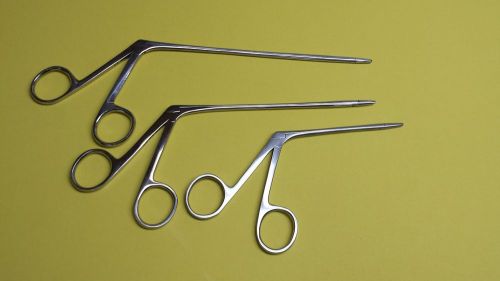 3 PCS HARTMAN ALLIGATOR FORCEPS SERRATED 3.5&#039;&#039; 5.5&#039;&#039; 6.5&#039;&#039; SURGICAL INSTRUMENTS