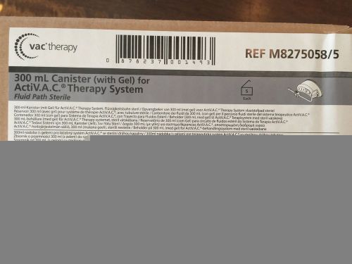 4 new KCI 300 mL Canister (with gel) for ActiV.A.C. Therapy System M8275058