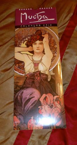 2015 MUCHA SLIMLINE CALENDAR NEW/SEALED GREAT GIFT