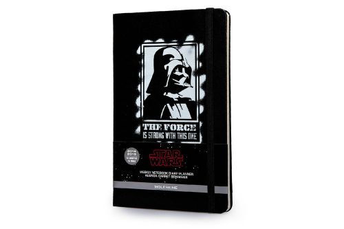 2014-2015 STAR WARS EDITION Moleskine 5&#034;x8.25&#034;Weekly Planner- Darth Vader Quote