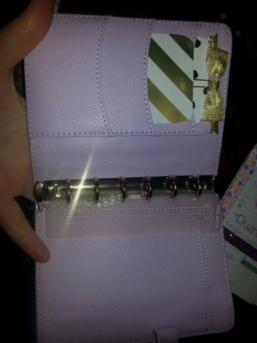 KIKKI K small lavender &amp; gold planner