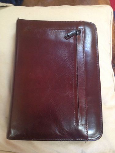 Scully Leather Agenda Planner Organizer With Removeable Strap