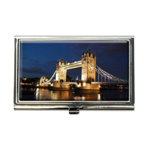 Tower Bridge London Night Business Credit Card Holder Case