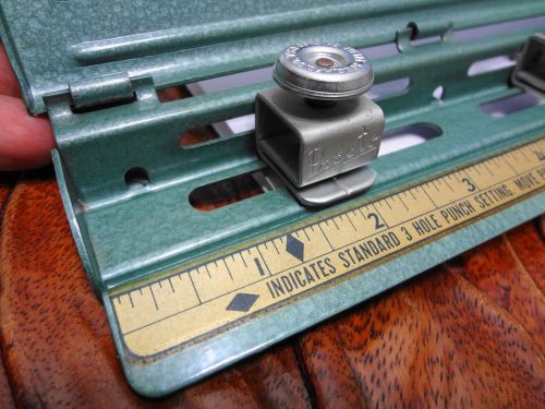 Vintage Presto Three-Hole Punch by Metal Specialties Mfg., Chicago 24, USA