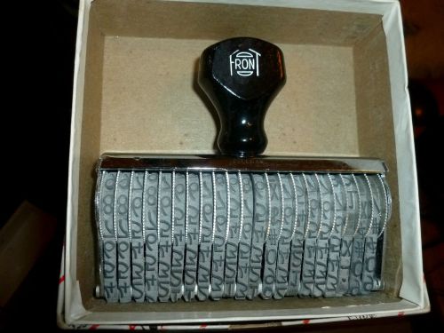 Vintage Pullman Rotating Stamp 21 row, Number &amp; Symbols Original Box