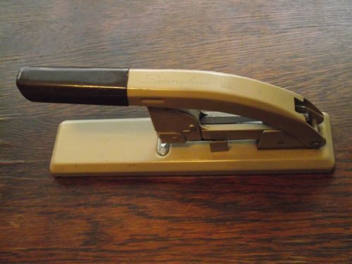 Vintage Heavy Duty Swingline Stapler #113, Tan &amp; Brown, 11&#034; Long