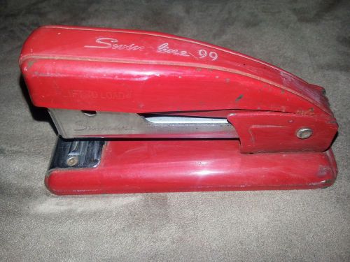 Stapler Swingline 99 Red Mini Vintage Mid-Century Stapler