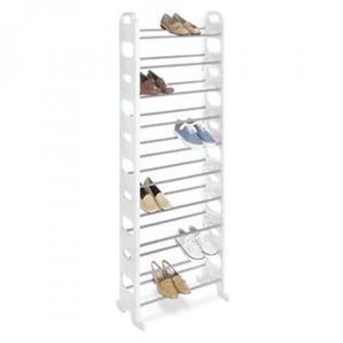 Floor Shoe Tower 30 Pair Storage &amp; Organization 6486-1745-WHT