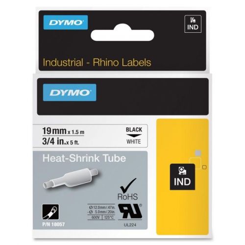 DYMO 18057 LABEL, RHINO, WHITE 3/4&#034; x 5&#039;