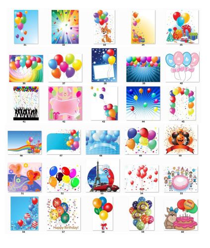 30 Personalized Balloons Party Return Address labels Buy 3 Get 1 free {b2}