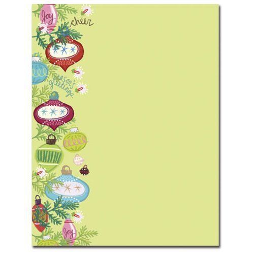 Whimsy Ornaments Letterhead - 80 Sheets