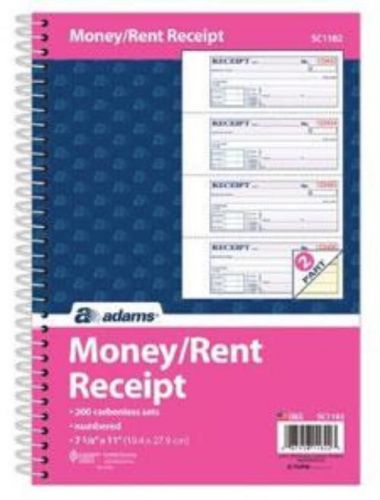 Money/Rent Receipt Book Spiral 200 ST/BK