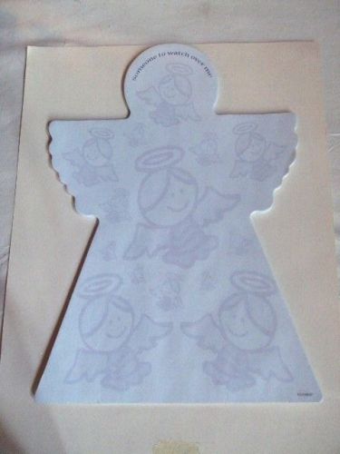 NOTE PAD SHAPED LIKE AN ANGEL BLUE NEW