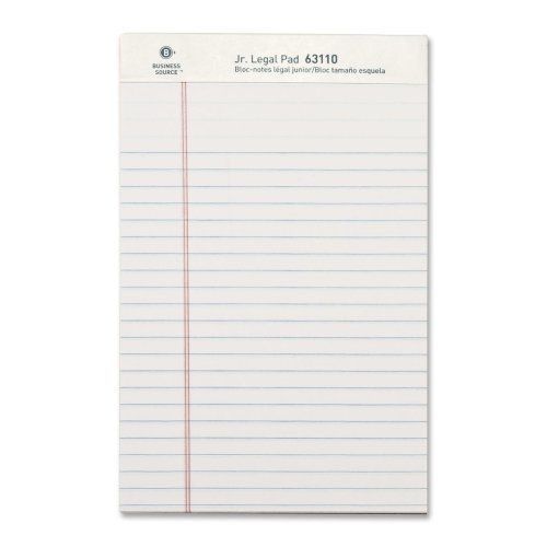 Business Source Jr. Legal Ruled Pad - 50 Sheet - 16 Lb - Jr. Legal (bsn63110)