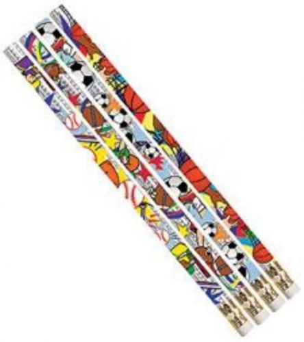 Sport Pizzazz Assortment Pencil Pack of 12