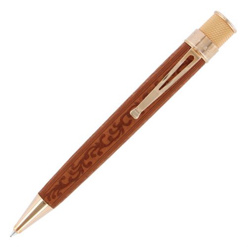 Retro 51 Tornado Leathers Brown Pattern Rollerball Pen