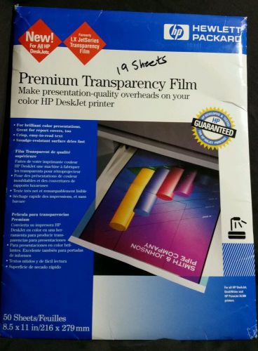 HP Premium Transparency Film 19 Sheets (C3834A)