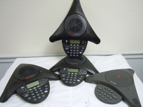 Mixed lot of 4 polycom soundstation 2201-03309-001 2201-07800-001 2201-16000-001 for sale