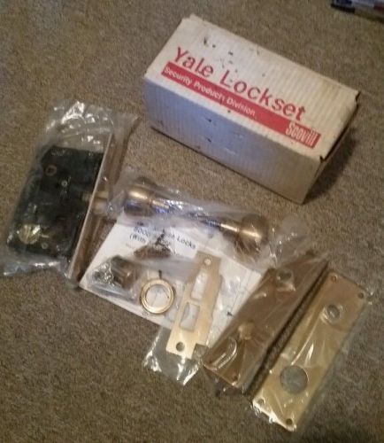 NOS Yale Mortise Lockset BRASS FINISH 4000/8000 SERIES cat 8660 LH