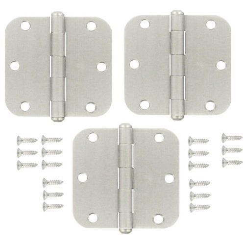 New national hardware vp512r5/8 3-1/2&#034; door hinge in satin nickel for sale