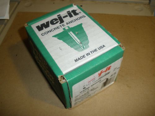 Wej-it  1/4&#034; X 1-3/4 H1413 zinc concrete wedge anchors (45) pcs. 1/4-20 USA made