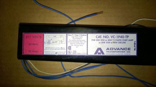 ADVANCE Ballasts  VC-1P40-TP   (Lot of 10 Ballasts)