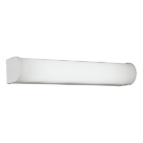 New vanity bath light by lightolier 5491whu 2&#039;sleek wraparound design list $255 for sale