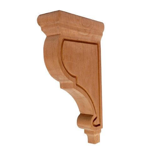 One-  Alder Wood-Narrow Mission Corbel  2-1/2&#034; x 6-1/2&#034; x 12&#034;