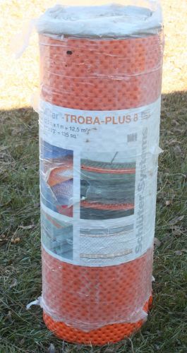 Schluter troba-plus 3&#039; 3&#034; x 41&#039; sub-surface drainage system 135 sq ft 5/16&#034; for sale