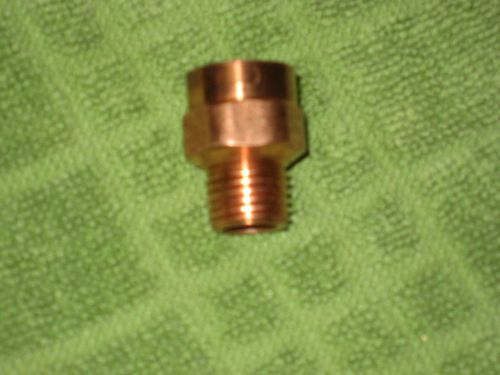 NIB LOT OF 10 - 1/2 INCH X 1/4 INCH COPPER X MALE ADAPTER