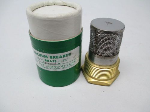 NEW JOHNSON VACUUM BREAKER VB-8 1-1/2IN CHECK VALVE BRASS D315171