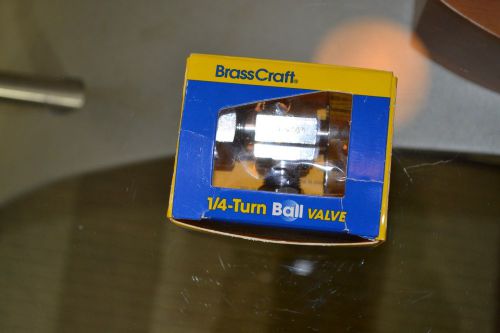 BRASSCRAFT 1/4 TURN BALL VALVE 1/2&#034; NOM SWEAT INLET 3/8&#034; COMP OUTLET LOT 3073