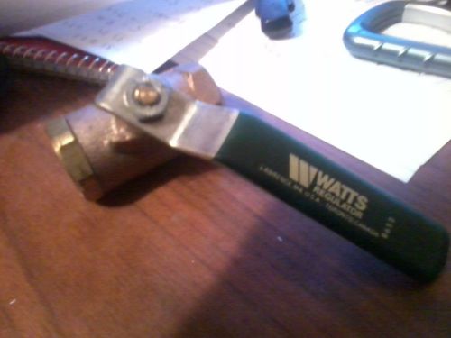 Watts regulator ball valve 1/2&#034; 600 wog 8652 threaded both ends buy now!!! for sale