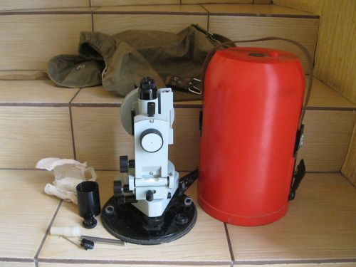 Vintage optical theodolite 2t30? ussr russian transit survey level 1988 /e35 for sale