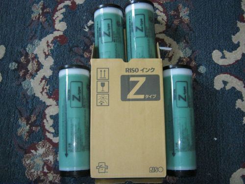 4 NEW Riso S4259 GREEN INK EZ390 EZ590 EZ990 MZ790 MZ990 RZ390 RZ990 Duplicator