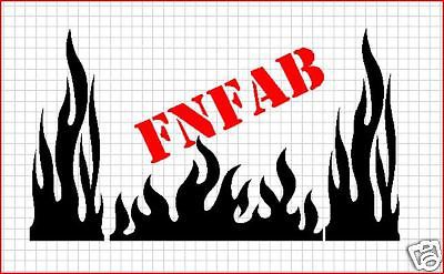 Flames fire place screen CNC dxf clip art by FNFAB