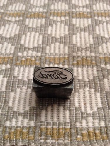 VINTAGE LETTERPRESS | FORD AUTO LOGO | LEAD PRINT BLOCK