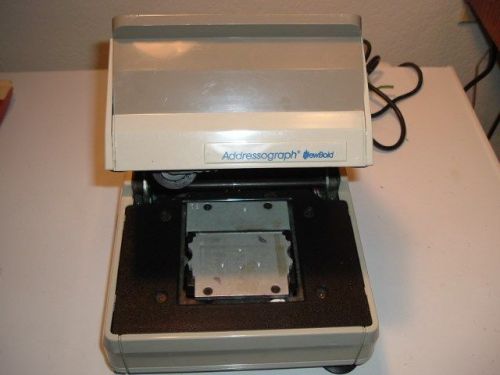 ADDRESSOGRAPH NEWBOLD  860 ELECTRIC ID CREDIT CARD IMPRINTER