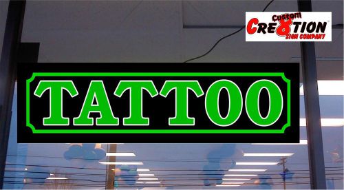 Light Box LED TATTOO Neon/Banner Alternative - 46&#034;x12&#034; Light up Sign !!