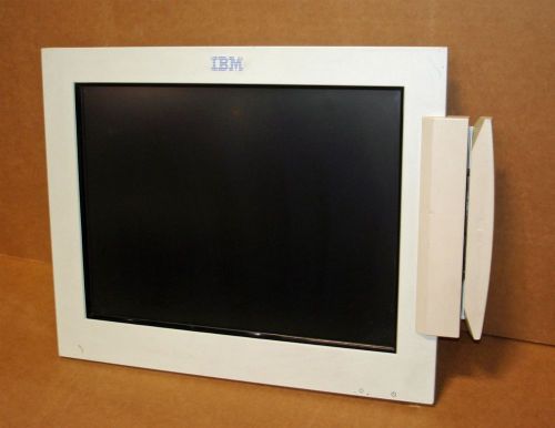 IBM Type 4820-5WN 15&#034; DISPLAY TOUCH w/ Credit Card Swipe FRU P/N 14J0848