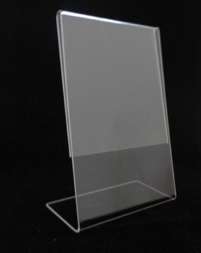 Acrylic 4&#034; x 6&#034; Slanted 130+ Sign Holders