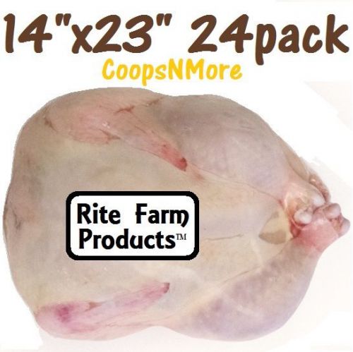 24 PK OF 14&#034;x23&#034; TURKEY SHRINK BAGS POULTRY FOOD PROCESSING SAVER HEAT FREEZER