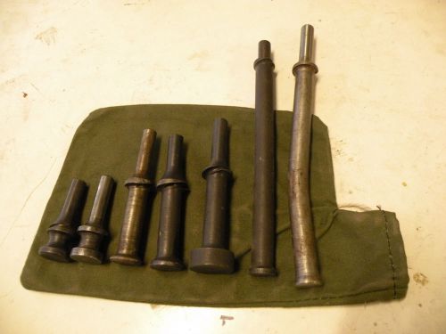 Riveting Chisel /Die Set !  Air Gun hammer  accesories planishing Set Metalshape