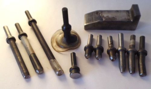 12 Pc Rivet Set and Bucking Bar Aircraft Tool Lot