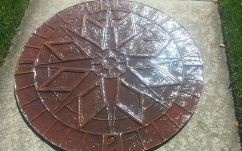 COMPASS ROSE CONCRETE STAMP MAT