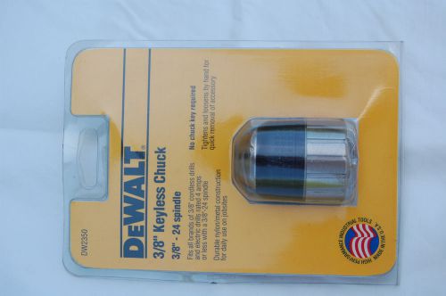 DEWALT DW2350 3/8&#034;Keyless Chuck 24 Thread Spindle USA made NOS estate find